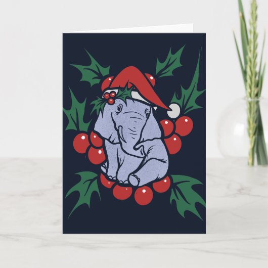 Carte Christmas Elephant (Devant)