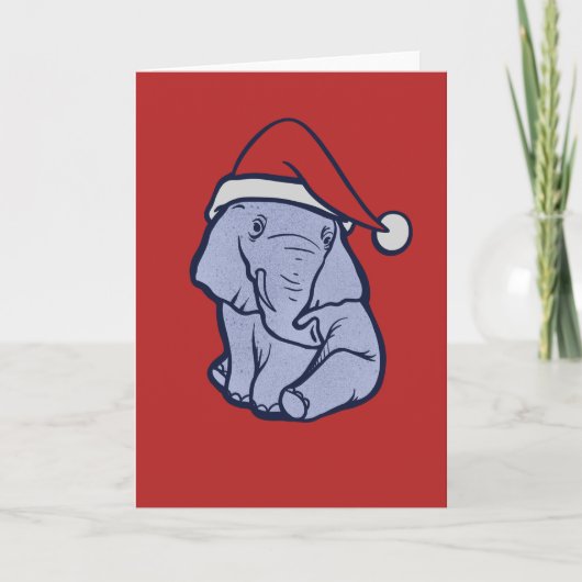 Carte Christmas Elephant (Devant)