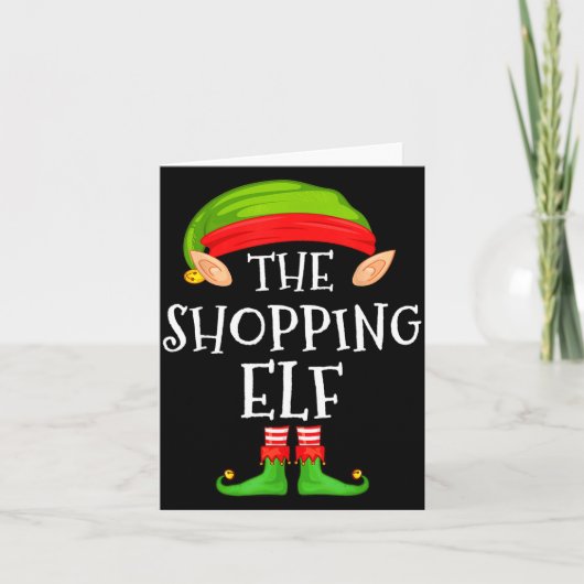 Carte Christmas Elf Matching Family Pajama, The Shopng E (Devant)