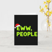 Carte Christmas Eww, People Funny Sarcastic Santa Hat Xm (Fleur jaune)