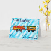Carte Christmas Express - Joyeux Noël (Fleur jaune)