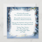 Carte Christmas Fairy Decorating a Christmas Tree (Dos)