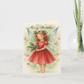 Carte Christmas Fairy Watercolor Art Greetings (Devant)
