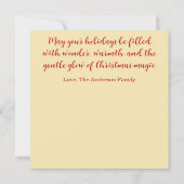 Carte Christmas Fairy – Whimsical Winter Holiday Card (Dos)