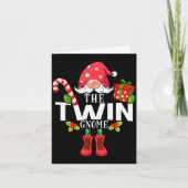 Carte Christmas Family The Twin Gnome Matching (Devant)