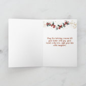 Carte Christmas Fireplace Red Stockings Lights (Intérieur)