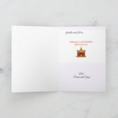 Carte Christmas Flamingo Santa Hat (Intérieur)