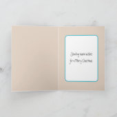 Carte Christmas Flamingo Wearing Winter Attire (Intérieur)