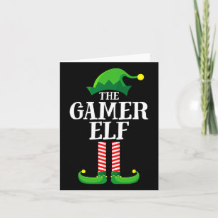 Carte Christmas Gamer Elf Matching Family Group Christma