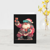 Carte Christmas Gamer Look With This Cool Vr Santa Claus (Fleur jaune)