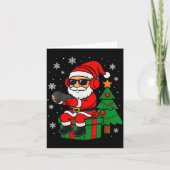 Carte Christmas Gamer Retro Santa Funny Xmas Gaming Men (Devant)