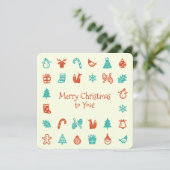 Carte Christmas gathering card (Debout devant)