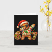 Carte Christmas Gingerbread Six Seven 67 Meme Xmas Slang (Fleur jaune)
