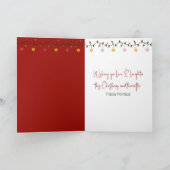 Carte Christmas Giraffe With Holiday Gift (Intérieur)