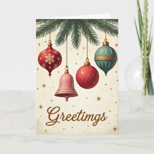 Carte Christmas Greetings Card (Devant)