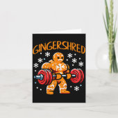 Carte Christmas Gym Gingerbread Gingershred Xmas Workout (Devant)