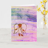 Carte Christmas Herald Angel Chants (Fleur jaune)