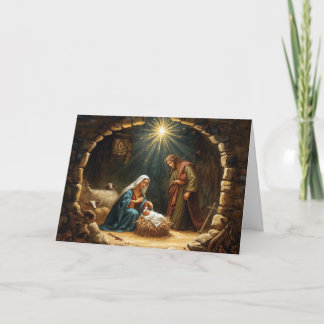 Carte Christmas Holiday Card Baby Jesus Series #3