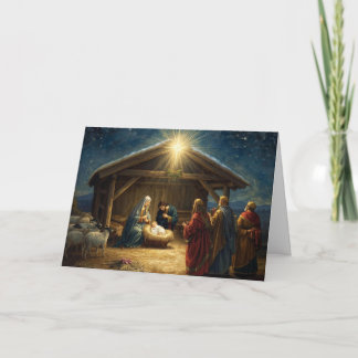 Carte Christmas Holiday Card Baby Jesus Series #4