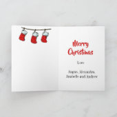 Carte Christmas Holiday Photo Collage Beach (Intérieur)