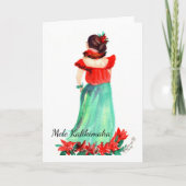 Carte Christmas Hula Girl Mele Kalikimaka (Devant)