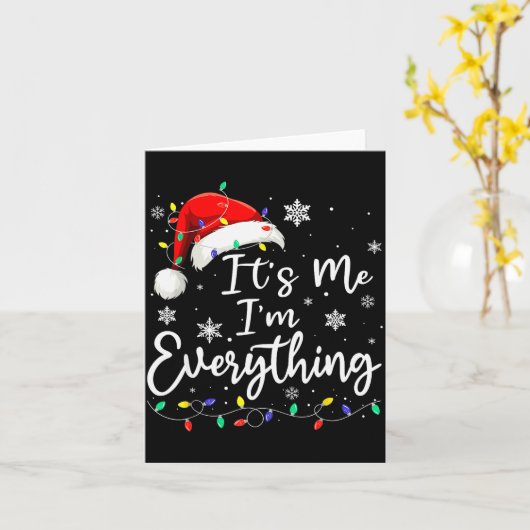 Carte Christmas Its Me I'm Everything Christmas Pajama F (Fleur jaune)