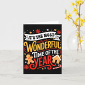 Carte Christmas It's The Most Wonderful Time Of Year Gin (Fleur jaune)