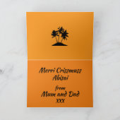 Carte Christmas Jamaican Rasta Tropical (Intérieur)