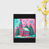 Carte Christmas Jesus Oh Come Let Us Adore Him Funny Chr (Fleur jaune)