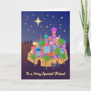 Carte Christmas Joy Bethlehem for Friend Card