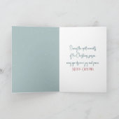 Carte Christmas Kitten Watching Snowflakes (Intérieur)