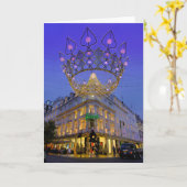 Carte Christmas Lights, Bond Street, Londres Royaume-Uni (Fleur jaune)