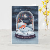 Carte Christmas Magic Winter Wonderland (Fleur jaune)