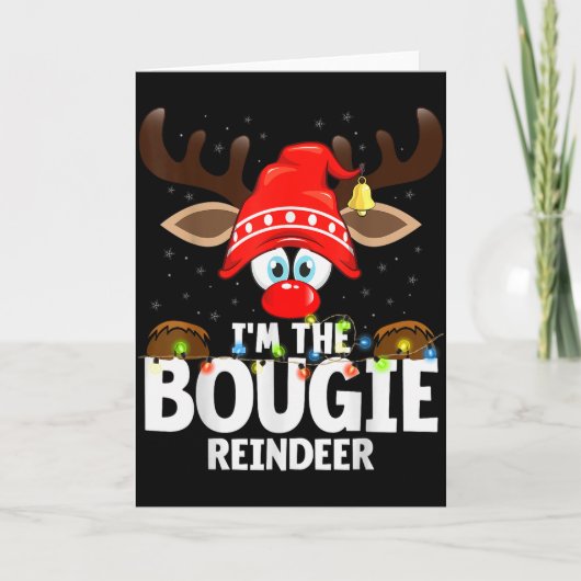 Carte Christmas Matching I'm The Bougie Reindeer  (Devant)