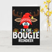 Carte Christmas Matching I'm The Bougie Reindeer (Fleur jaune)
