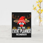Carte Christmas Matching I'm The Event Planner Reindeer  (Fleur jaune)