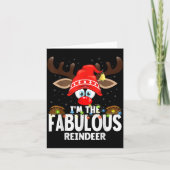 Carte Christmas Matching I'm The Fabulous Reindeer (Devant)
