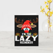 Carte Christmas Matching I'm The Lazy Reindeer (Fleur jaune)