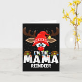 Carte Christmas Matching I'm The Mama Reindeer  (Fleur jaune)
