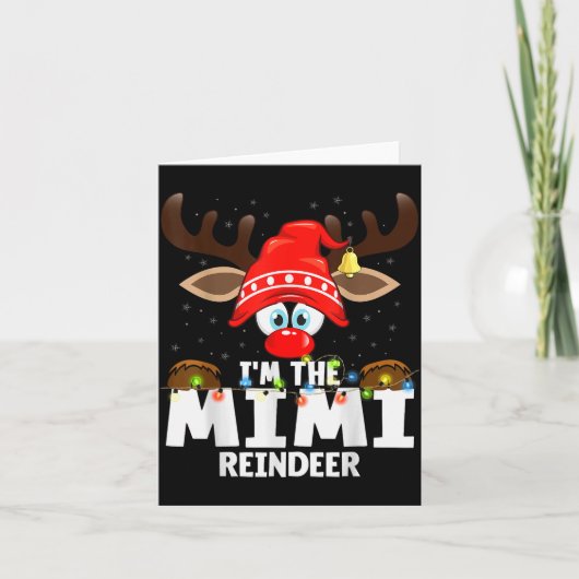 Carte Christmas Matching I'm The Mimi Reindeer (Devant)