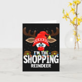 Carte Christmas Matching I'm The Shopng Reindeer (Fleur jaune)