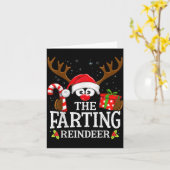 Carte Christmas Matching The Farting Reindeer Family (Fleur jaune)