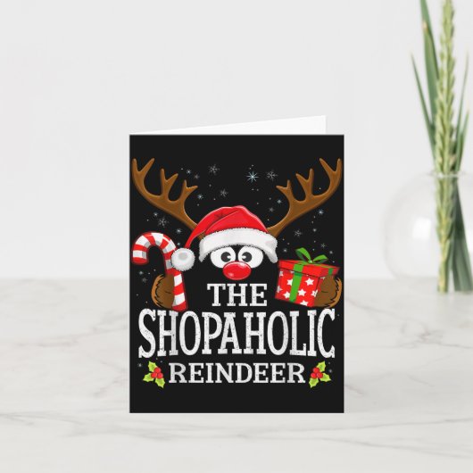 Carte Christmas Matching The Shopaholic Reindeer Family (Devant)