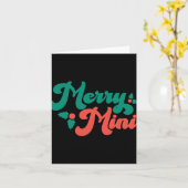 Carte Christmas Merry Mini Cute Modern Tygraphy Script B (Fleur jaune)
