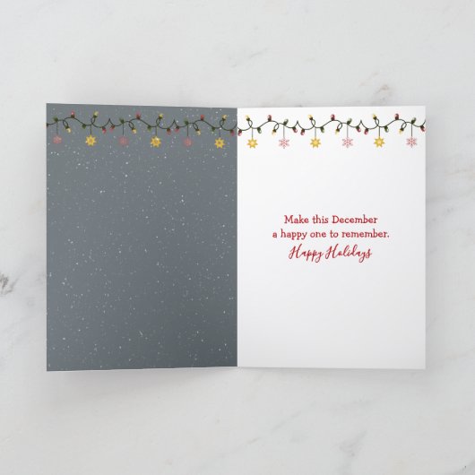 Carte Christmas Moose With Holiday Lights (Intérieur)