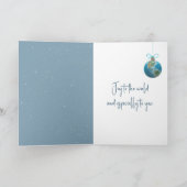 Carte Christmas Mouse In Winter Forest (Intérieur)