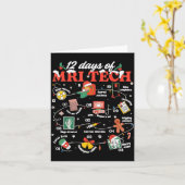 Carte Christmas Mri Tech 12 Days Of Mri Technician New M (Fleur jaune)