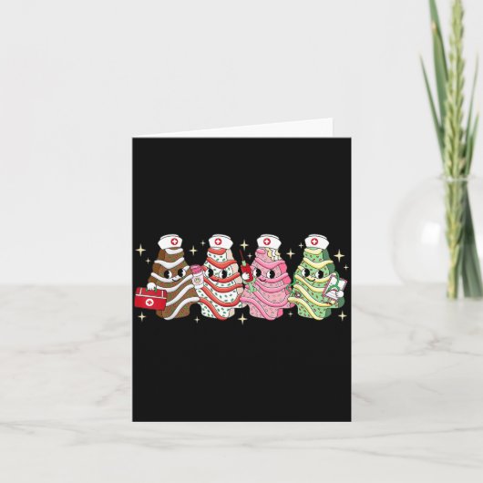 Carte Christmas Nurse Tree Cake Emergency Christmas Rn E (Devant)