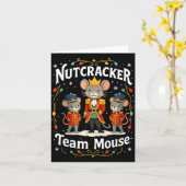 Carte Christmas Nutcracker Team Mouse Funny Soldier Xmas (Fleur jaune)