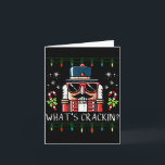 Carte Christmas Nutcracker Whats Crackin Funny Xmas Men<br><div class="desc">Christmas Nutcracker Whats Crackin Funny Xmas Men Women Kids</div>